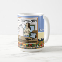 Die A Rhea | Literal Wordplay Humor Classic Kaffeetasse