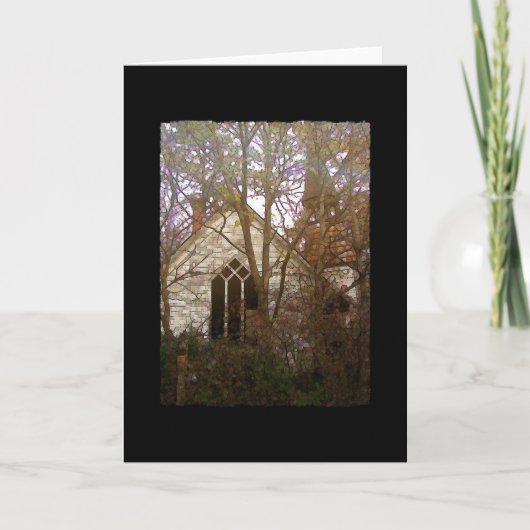 Die abandonierte Kirche Karte (Vorderseite)