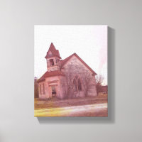 Die abandonierte rosa Kirche