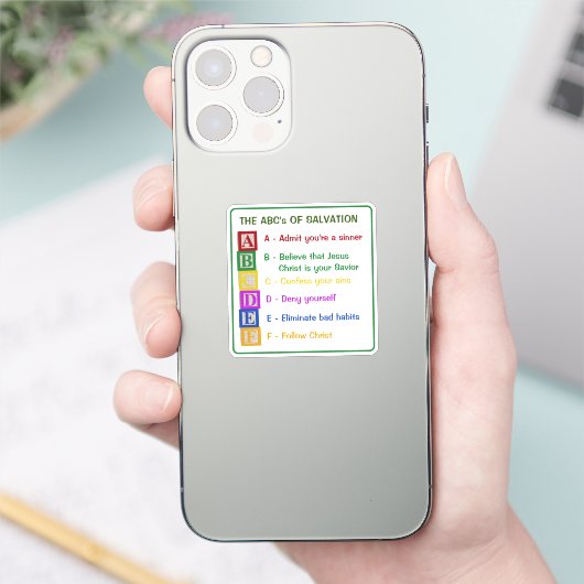 Die ABCs der Rettung Aufkleber (Telefon)