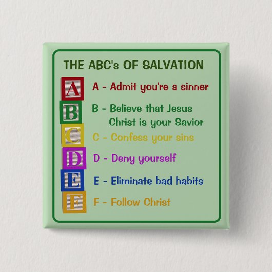 Die ABCs der Rettung Button (Vorderseite)