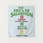 Die ABCs der Rettung Wandteppich (Vorderseite)