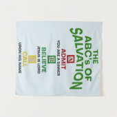 Die ABCs der Rettung Wandteppich (Vorderseite (Horizontal))