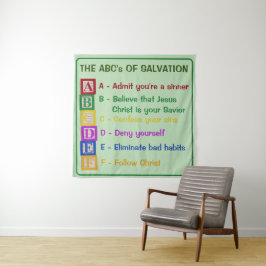 Die ABCs der Rettung Wandteppich