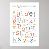 Die ABCs der Selbstversorgung BoHo Soziales Poster (Vorne)
