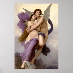 Die Abduktion der Psyche durch Bouguereau Poster