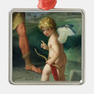 Die Abduktion von Helen, 1631 Silbernes Ornament