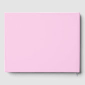 Die Abenteuer Beginnen Pink Orange Hochzeit Gästebuch (Rückseite)