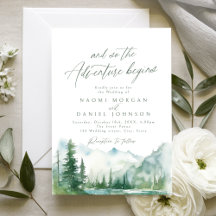 Die Abenteuer beginnen Rustikale Hochzeit im Gebir