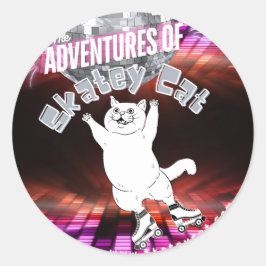 Die Abenteuer der Skatey Cat Sticker