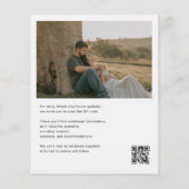 Die Abenteuer-Retro-Foto-Hochzeit Save The Date Flyer (Hinten)