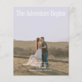 Die Abenteuer-Retro-Foto-Hochzeit Save The Date Flyer (Vorne)