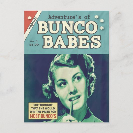 Die Abenteuer von Bunco Babes Postkarte (Vorderseite)
