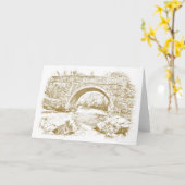 Die Aberglaslyn Brücke Karte (Gelbe Blume)