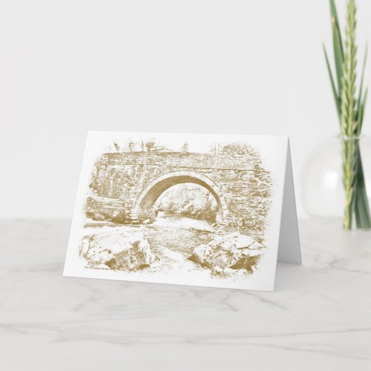 Die Aberglaslyn Brücke Karte (Vorderseite)