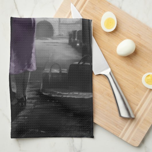 Die Abfahrt 2 der Liebe Küchentuch (Viertel Falte)