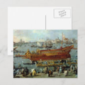 Die Abfahrt der Bucentaur Postkarte (Vorne/Hinten)