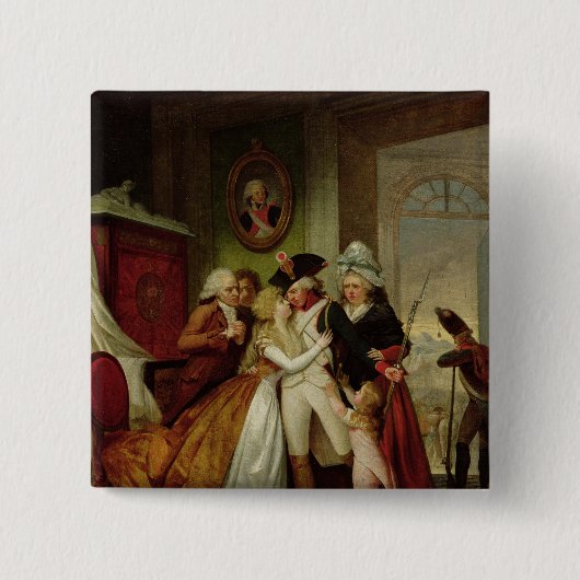 Die Abfahrt der Freiwilligen Button (Vorderseite)