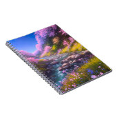 Die Abfahrt des Streams durch den Cherry-Blossom-B Notizblock (Rechte Seite)