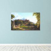Die Abfahrt durch ThomasCole Leinwanddruck (Insitu (Holzboden))