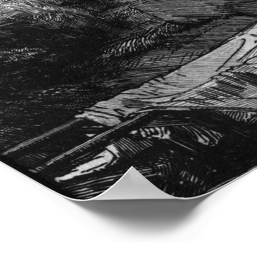 Die Abfahrt vom Kreuz mit einer Torche, 1654 Poster (Ecke)