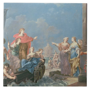 Die Abfahrt von Aeneas Fliese
