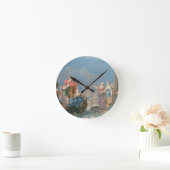 Die Abfahrt von Aeneas Runde Wanduhr (Zuhause)