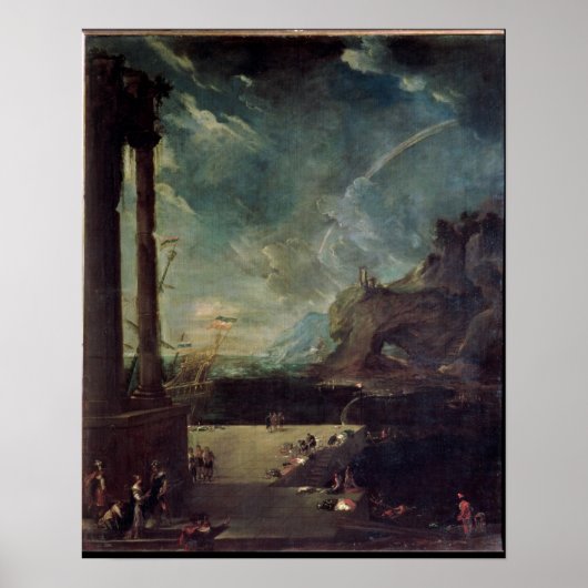 Die Abfahrt von Aeneas von Carthage Poster (Vorne)