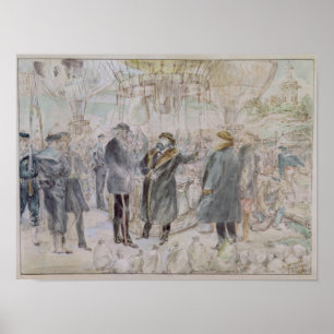 Die Abfahrt von Leon Michel Gambetta Poster