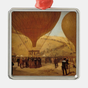 Die Abfahrt von Leon Michel Gambetta Silbernes Ornament