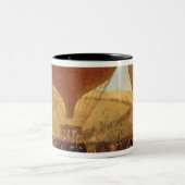 Die Abfahrt von Leon Michel Gambetta Zweifarbige Tasse (Mittel)