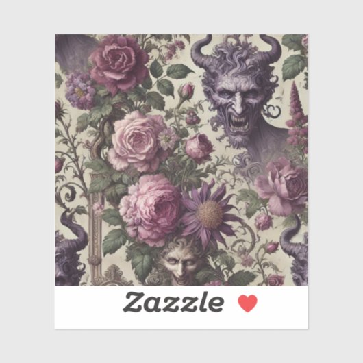 Die Abfrage von Licht - gotisches Barock Aufkleber (Blatt)