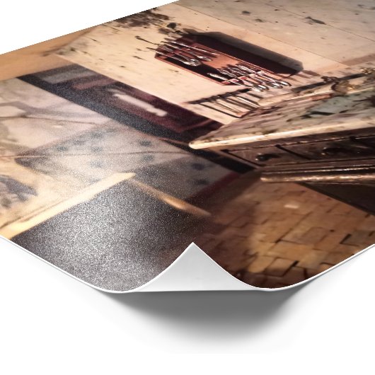 Die abgeworfene Küchenschrift - Abandoned Miniatur Fotodruck (Ecke)