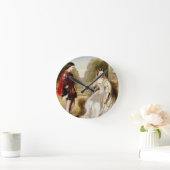 Die Ablehnung (Öl auf Leinwand) Runde Wanduhr (Zuhause)