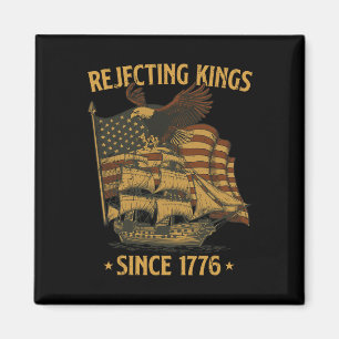 Die Ablehnung von Königen seit 1776 Byld Eagle Pat Magnet