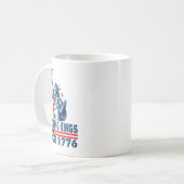 Die Ablehnung von Königen seit 1776 Freiheitsstatu Kaffeetasse (Vorderseite Links)
