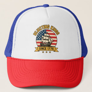 Die Ablehnung von Königen seit 1776 Vintag Patriot Truckerkappe