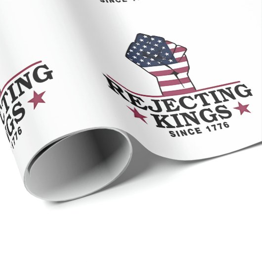 Die Ablehnung von Königen seit dem 4. Juli 1776 Geschenkpapier (Rolleneckpunkt)