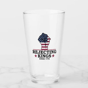 Die Ablehnung von Königen seit dem 4. Juli 1776 Glas