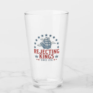 Die Ablehnung von Königen seit dem 4. Juli 1776 Glas