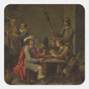 Die Ablehnung von St Peter, 1646 (Öl auf Leinwand Quadratischer Aufkleber