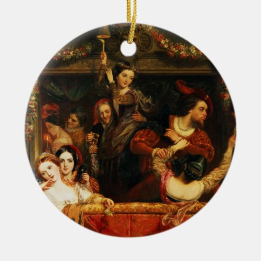 Die Ablenkung des Moccoletti - das letzte Keramik Ornament (Vorne)