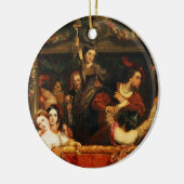 Die Ablenkung des Moccoletti - das letzte Keramik Ornament (Links)