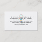 Die Abnutzung der Kinder Visitenkarte (Rückseite)