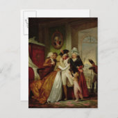 Die Abreise der Freiwilligen Postkarte (Vorne/Hinten)