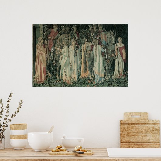 Die Abreise der Ritter Poster (Küche)