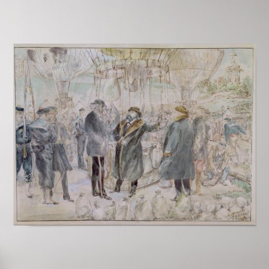 Die Abreise von Leon Michel Gambetta Poster (Vorne)
