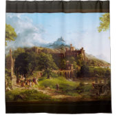 Die Abreise von Thomas Cole Duschvorhang (Vorderseite)