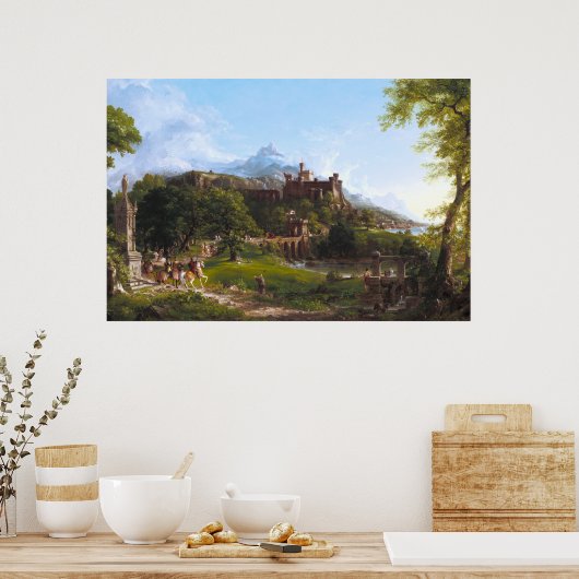 Die Abreise von Thomas Cole Poster (Küche)
