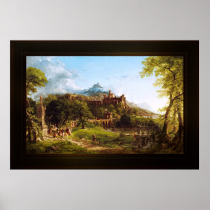 Die Abreise von Thomas Cole Poster